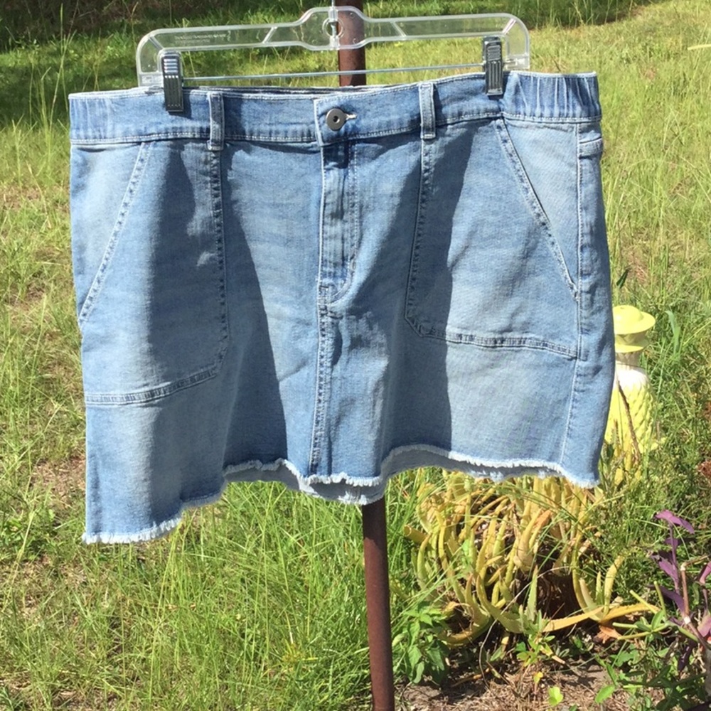 ๐ฆโ NOBO โ Size XXX Lg So Fun To Wear Denim Skirt Wardrobe Must Have ๐ฆ - Picture 7 of 10